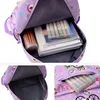 Anime Cartoon Labubu Backpack Kindergarten Backpack Large Class Labubu Printed Cute Reducing Burden Oxford Cloth Backpack 6