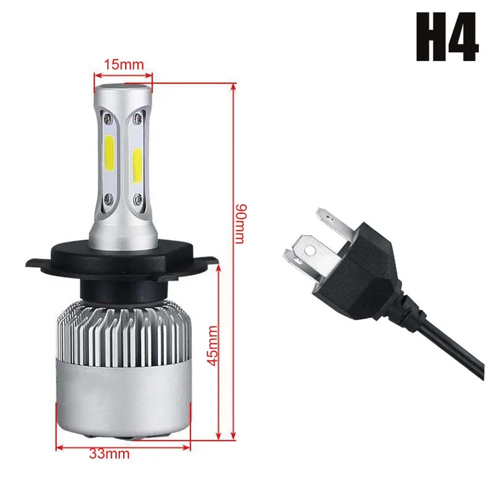 H4 LED H7 LED H11 Headlight Bulb COB Car Headlights Bulbs Hi/Lo Beam 16000LM 6000K Auto Head Lamp 12V Lights for Car led lights led bulbs led headlights led car lights led car headlights car headlamps hid headlight bulbs