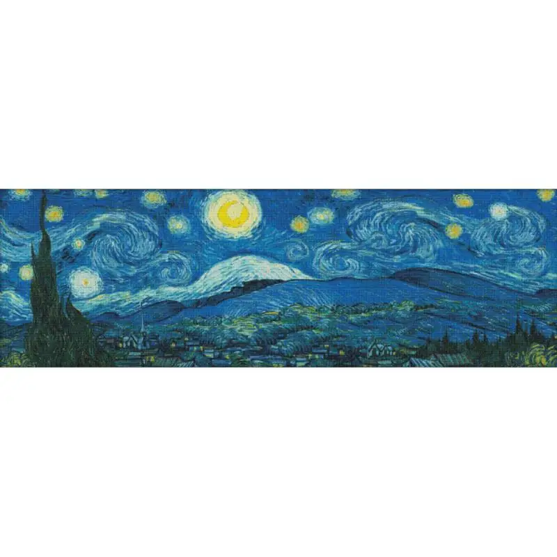 

Картина Ван Гога Звездная ночь Набор для вышивки крестиком 14 16CT 11CT холст печать ткань шитье вышивка домашний декор ремесла