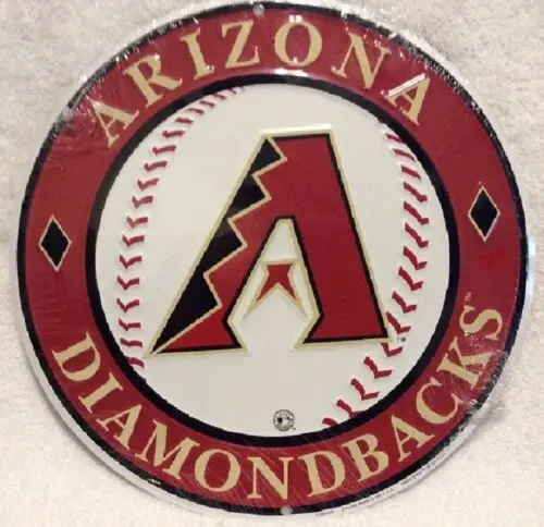 

Arizona Diamondbacks Embossed Metal Novelty Round Sign