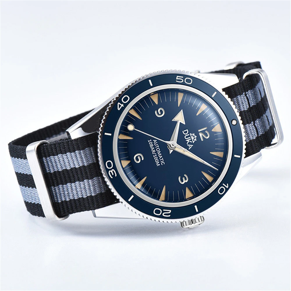DUKA Mens Watches Ceramic Bezel Automatic Mechanical Watch For Men Stainless Steel Sapphire Chronograph Luxury Accessories 2023