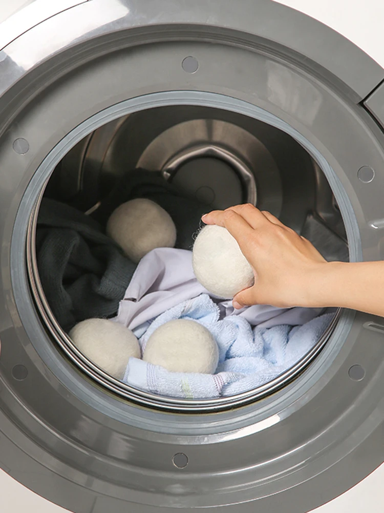 Home Washing Balls To Reduce Drying Time 3cm/4cm/5cm Wool Dryer Balls Organic Wool Dryer Bathroom Laundry Accessories