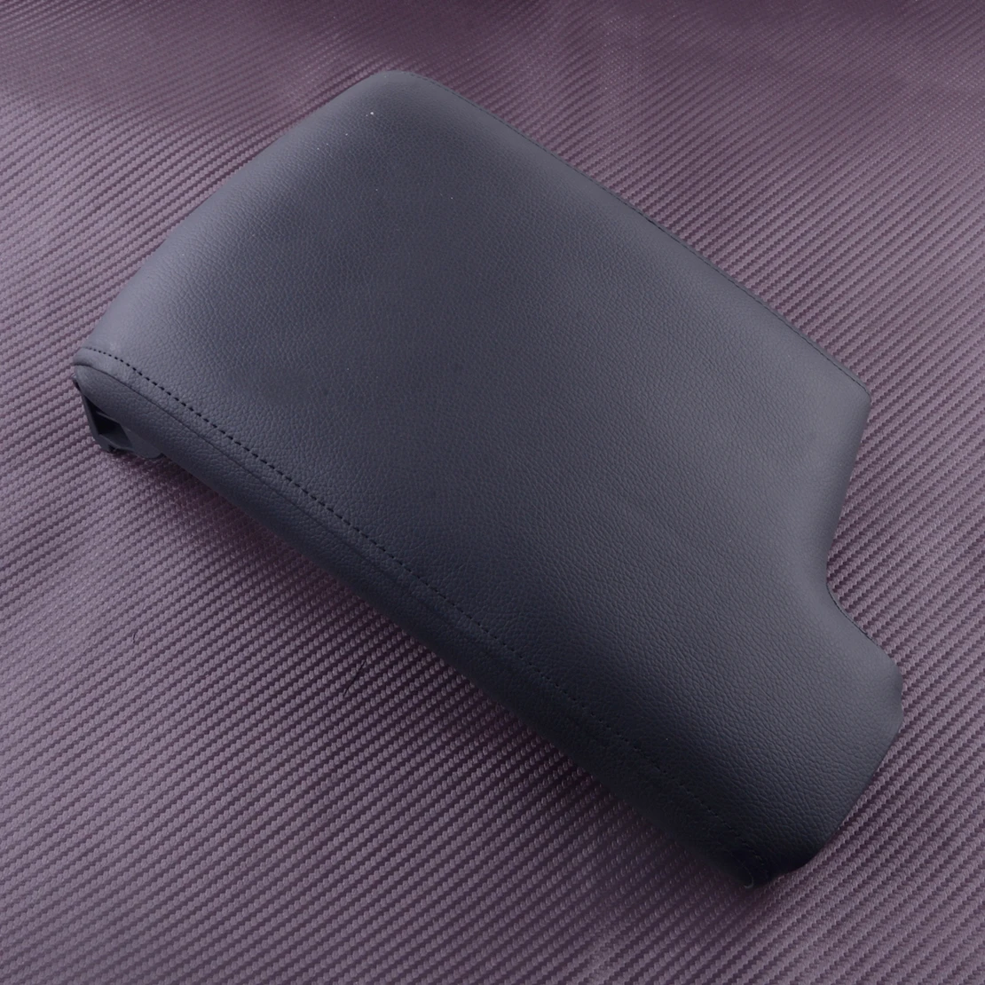 Car Pu Leather Front Center Console Armrest Box Lid Cover Trim Fit For