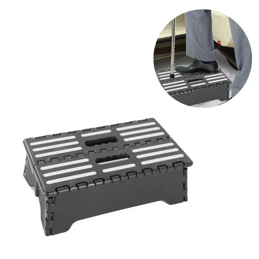 Moveable Riser Moving Stairs Non-Slip One Step Stool Folding Extra Wide Mobility ...
