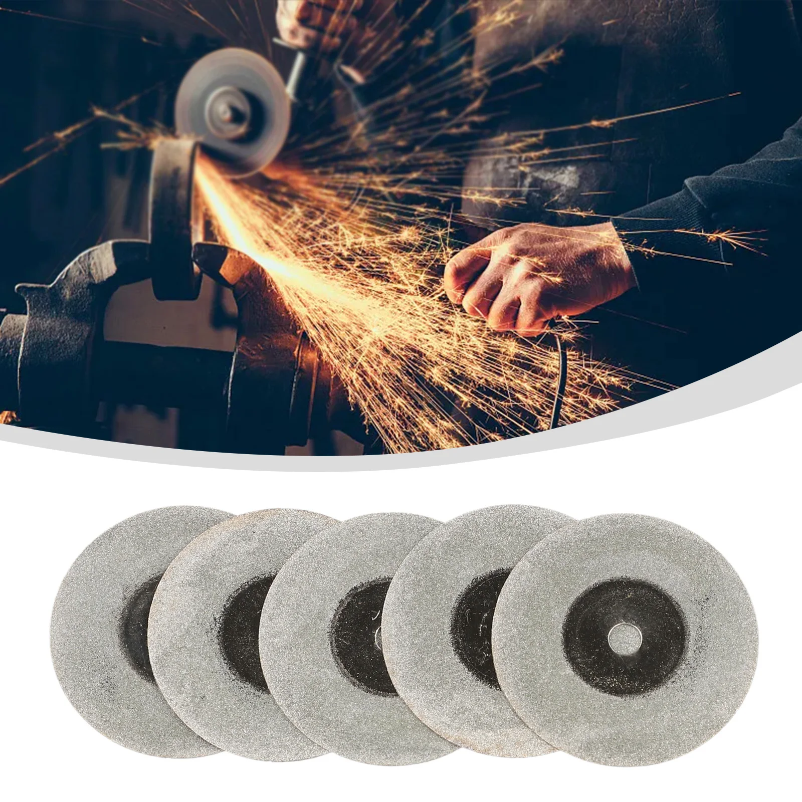 

5pcs 60mm Mini Cutting Disc For Rotory Accessories Grinding Wheel Circular Saw Blade Abrasive Disc For Glass Tiles Marble