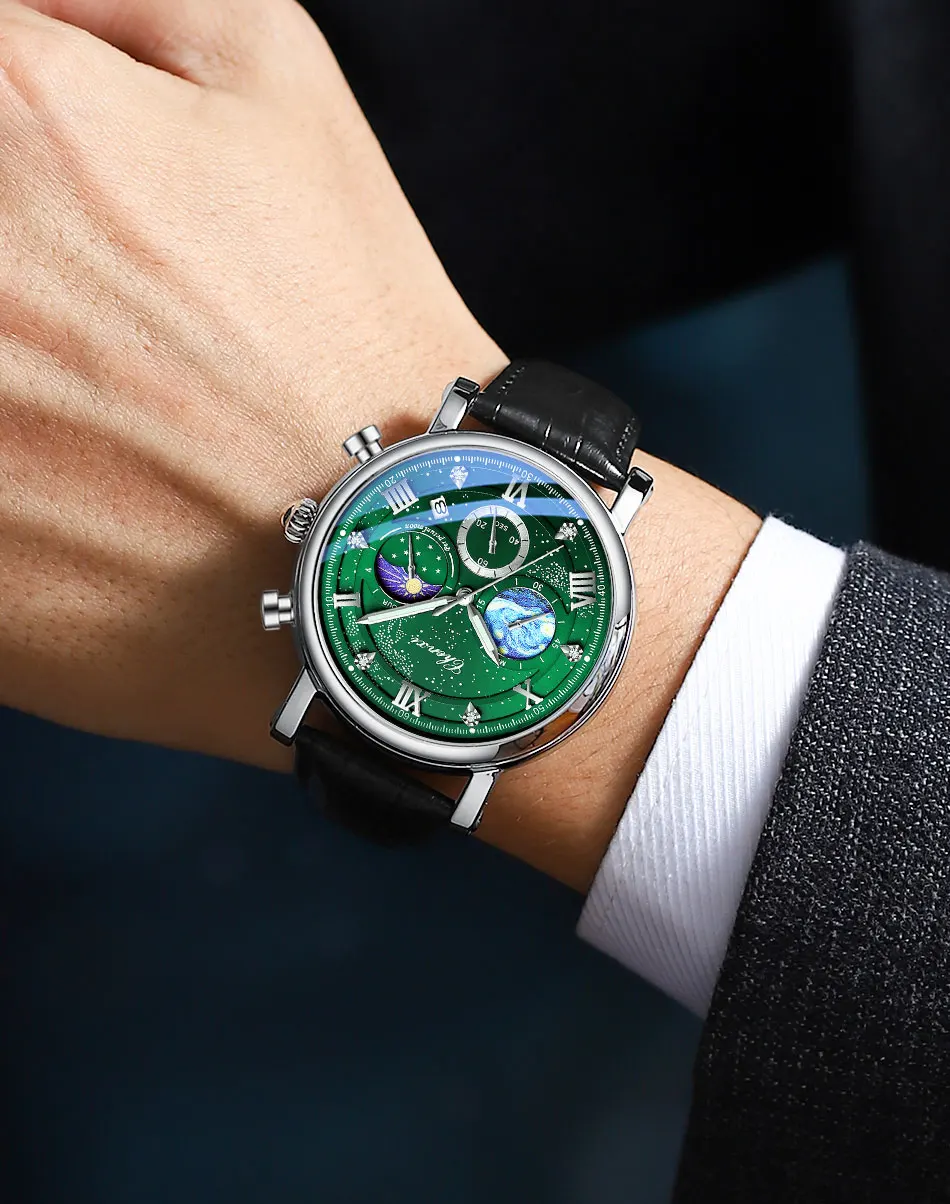 その他 moon CHENXI 972 Fashion Men's Quartz Watch Waterproof Luminous