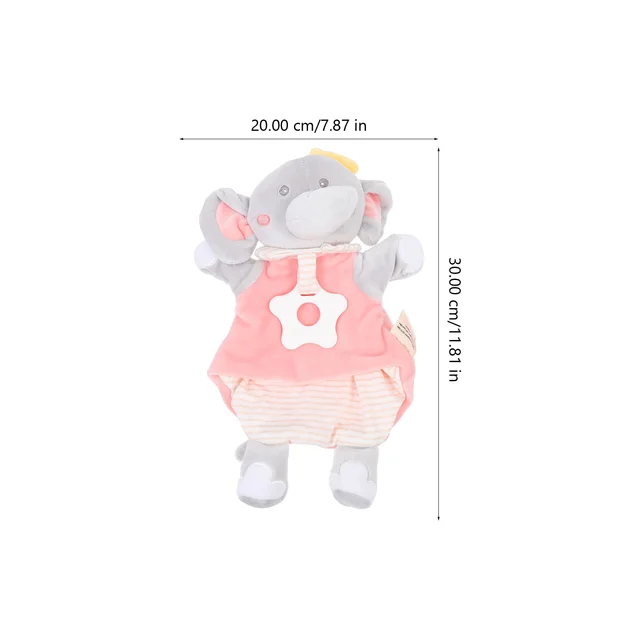 Animal Soothe Appease Towel Cartoon Soothing Appease Doll Hand Puppet for Newborn 2