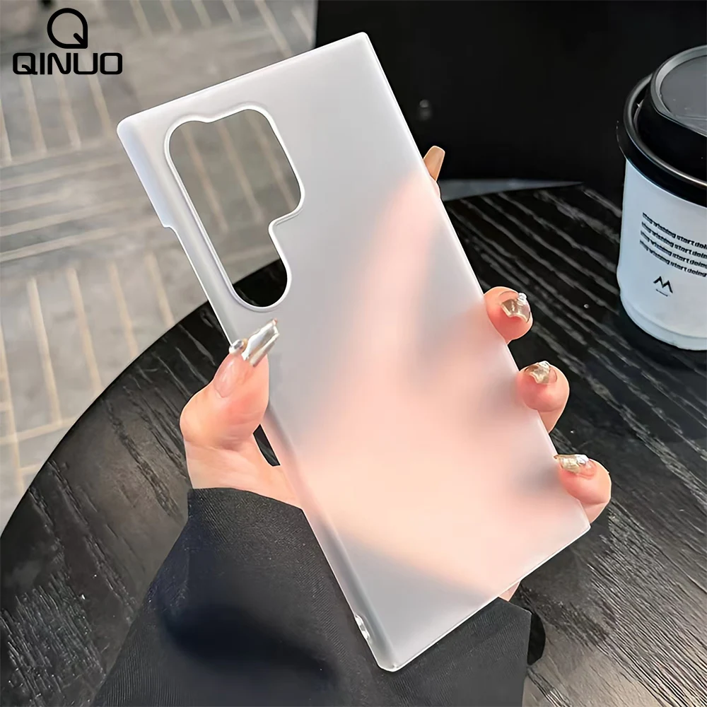 Ultra Thin Matte Clear Borderless Breathable Phone Case