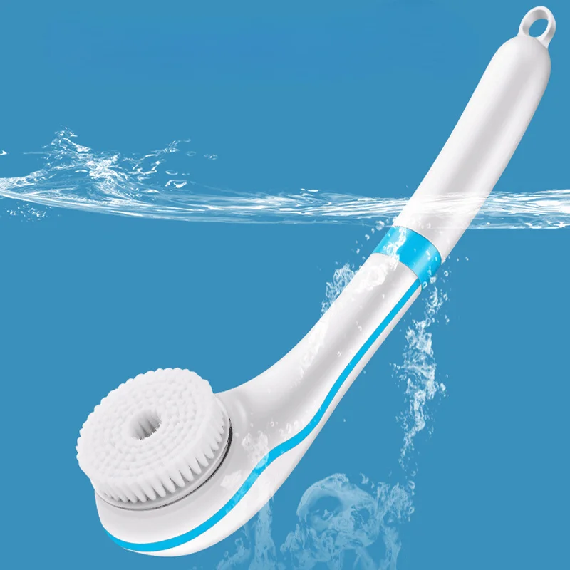 Electric Bath Brush Multifunction  Back Clean Long Handle Exfoliation Clean Scrub Brushes Body Shower Machine Spinning Spa Massa