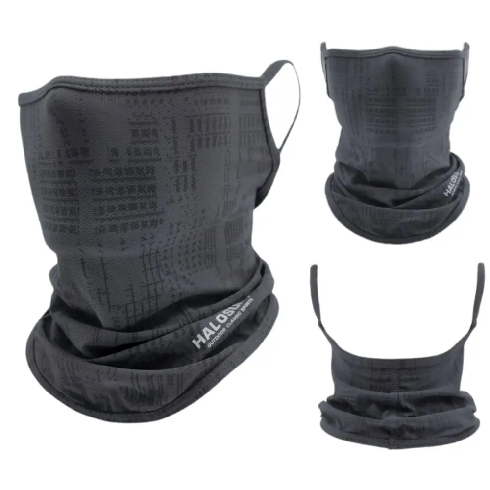 Face Mask Fashion Nylon Cycling Face Mask Breathable Neckerchief Sun Protection Face Mask Ice Silk Fishing Sports Half Summer