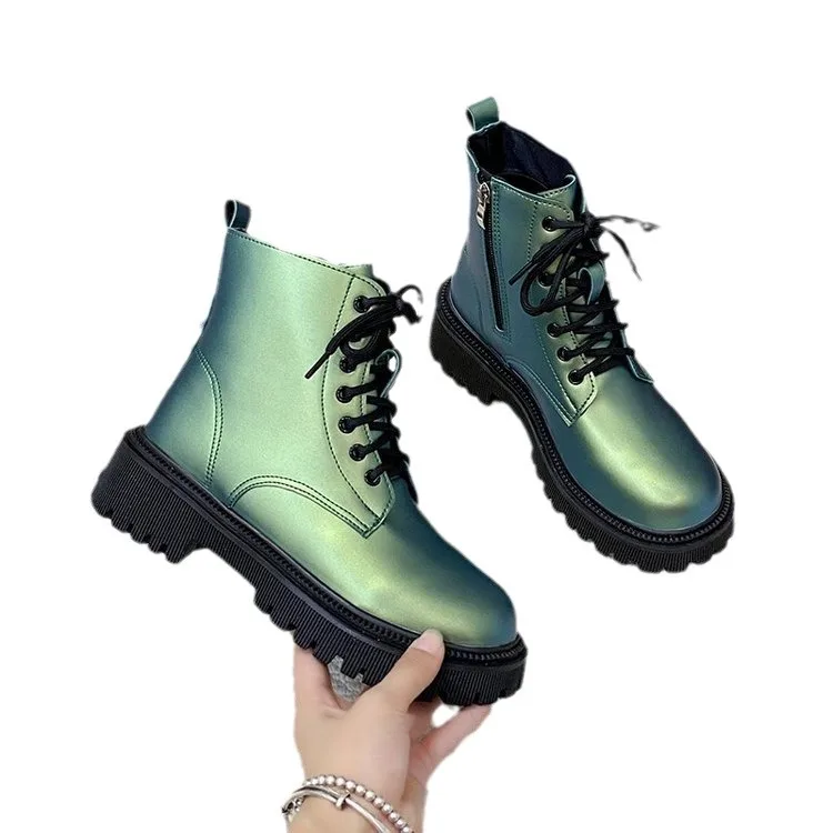 boots women autumn winter fashion goth party girls shoes outdoor street style ladies boots