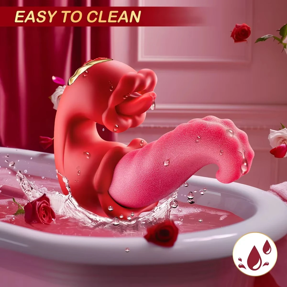 BESTCO 18 + Female Nipple Clit Tongue Vibrator Tools Licking Swing 3 in 1 Masturbation Adult Sex Toy Erotic Goods for Women Shop