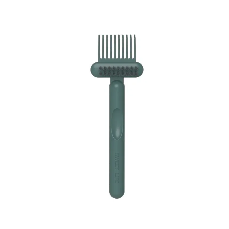 Dual-Function Hairbrush Cleaning Tool - Compact Hair and Dust Remover