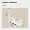 White Grey Bathroom Waterfall Bathtub Faucets With Hand-held Shower Wall Mounted Hot and Cold Mixer Tap Shower Set Single Handle 6