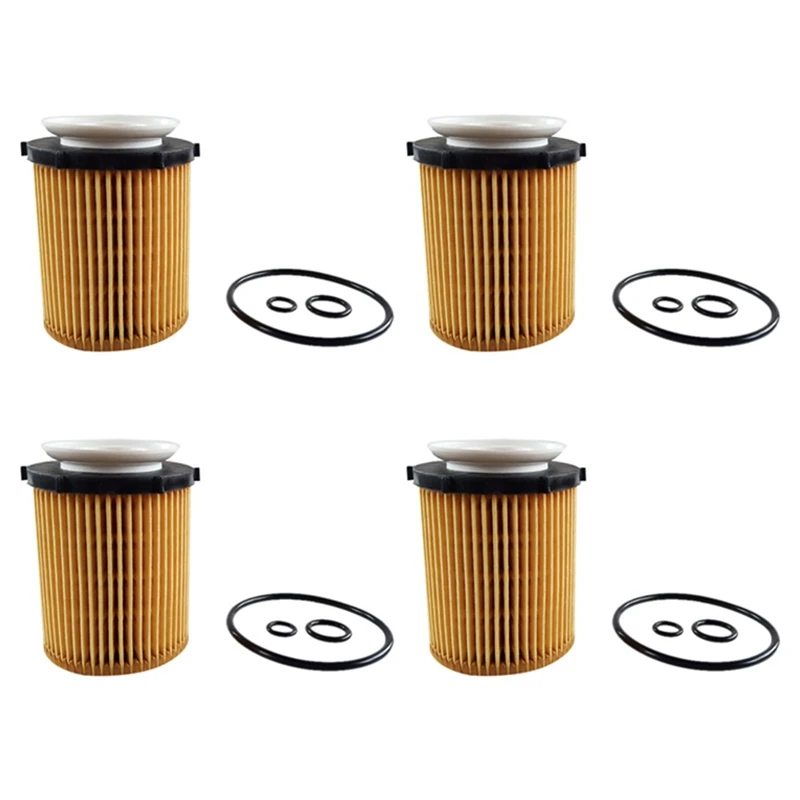 

4X For Mercedes-Benz C E CLA -Class Engine Oil Filter Kit