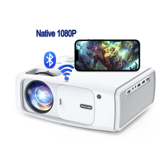 Videoprojecteur Wifi Bluetooth, Full Hd 1080P Projecteur 4K