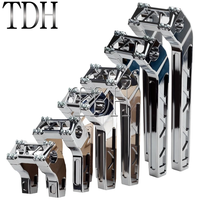 Morsetto Riser Manubrio Cromato Per Harley Softail, Dyna, Sportster - Diametro 1", Senza Gonna - Foto 13