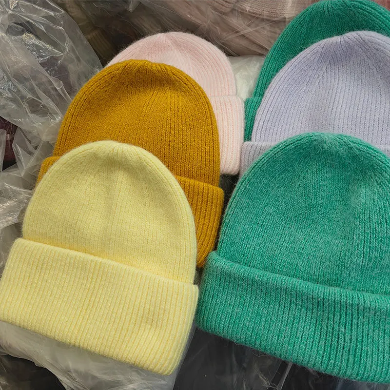 Winter Hüte Für Frauen Männer Unisex Mützen Luxus Kaninchen Fell Thermische Hut Weichen Dicken Warm Halten Casual Motorhaube Baggy Cap Neue – Detail 32