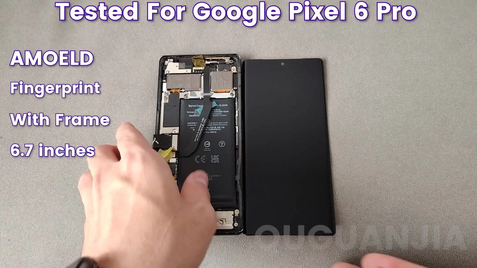100% протестированный ЖК-дисплей Super amoled 6,7 дюйма для Google ...