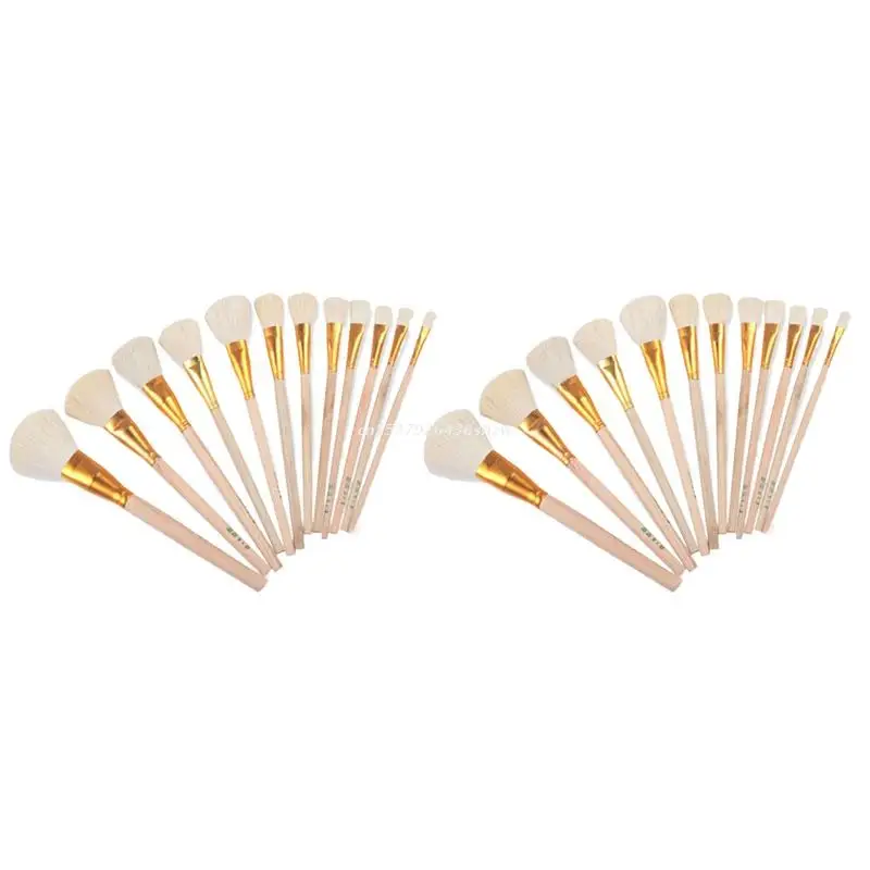 

Pottery Art Wool Brush for Ceramic Glaze/Painting Coloring Watercolor Paint Acrylic Craft DIY Painting Pen Art Supplies Dropship