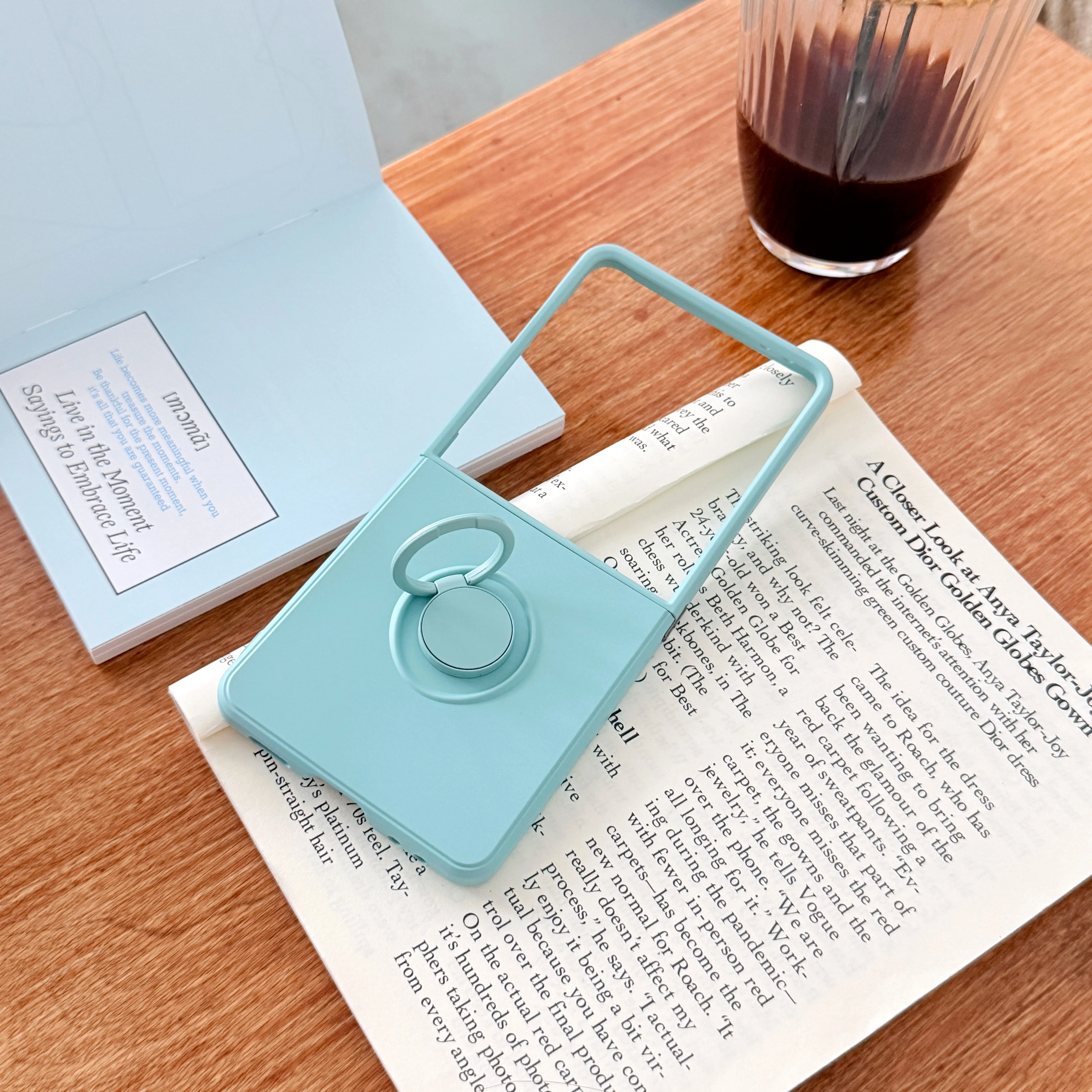 Luxury Candy Color Ring Holder Phone Case - Shockproof Hard PC Protective Cover