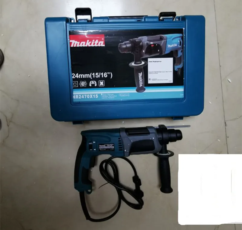 

220-240V Makita HR2470F HR2470 rotary hamme Drill r with box stonecutter 780W SDS Plus