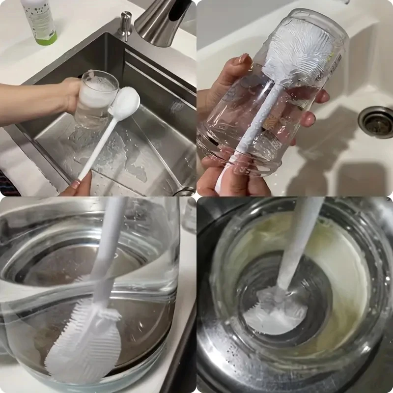 Diskborste för flaskor och glas med långt handtag_voghion.com