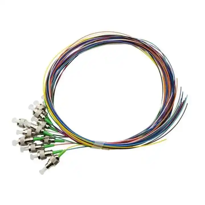 

12cores FC APC 0.9mm Fiber Optica Pigtail G657A 1.5m single mode FTTH fiber optic cable Pigtail