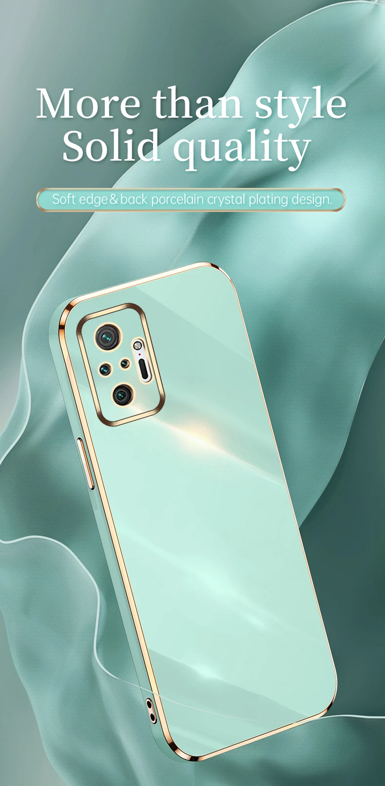 Til Redmi Note 10 Pro Plating Texture Cover til Redmi Note 10 Pro Max 10S 11 11S Pro Plus 5G stødsikker telefoncover_voghion.com