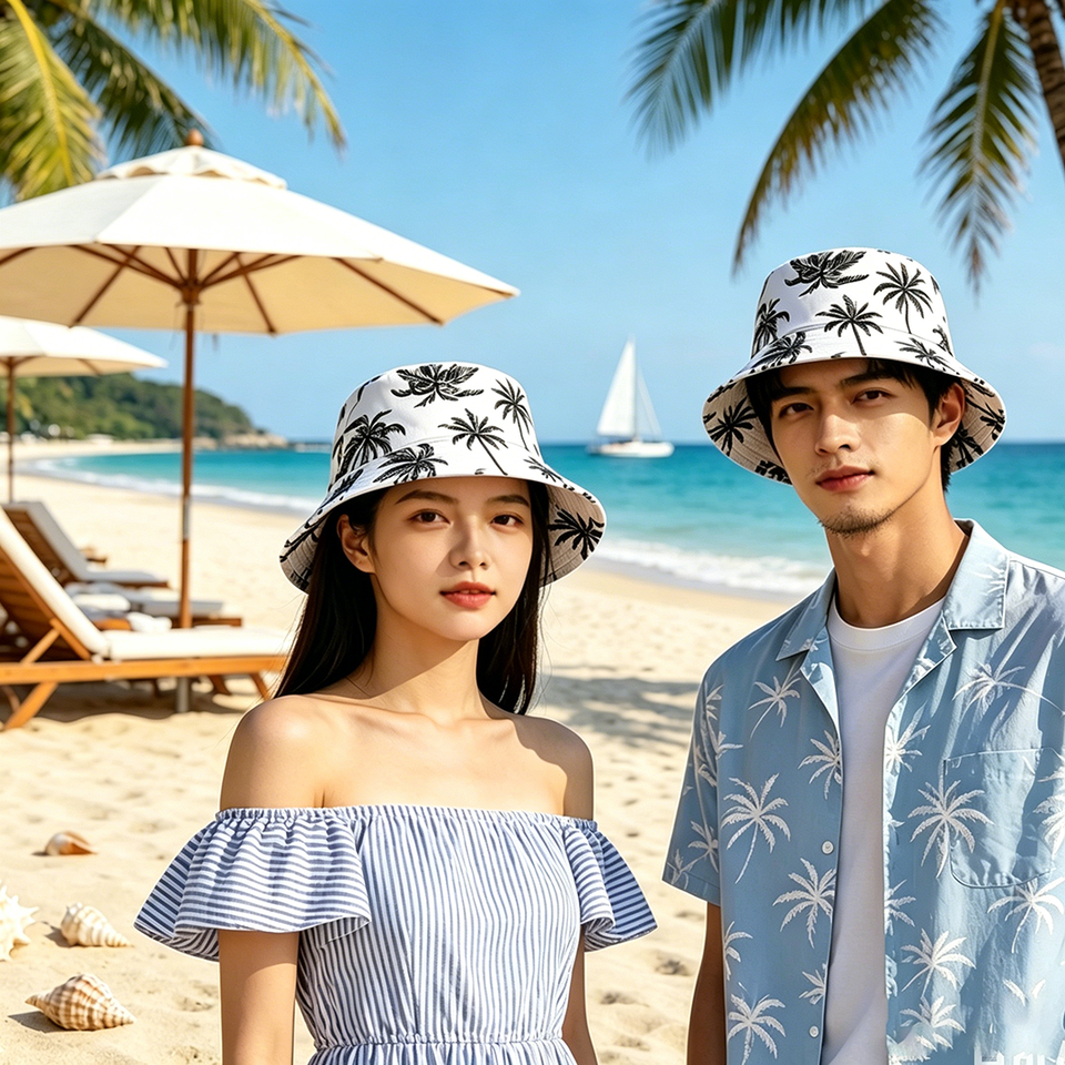  Spring Summer Unisex Solid Color Fisherman Cap Foldable Bucket Hat Outdoor Sunscreen Hat Caps Fashionable Double-sided Basin Hat 