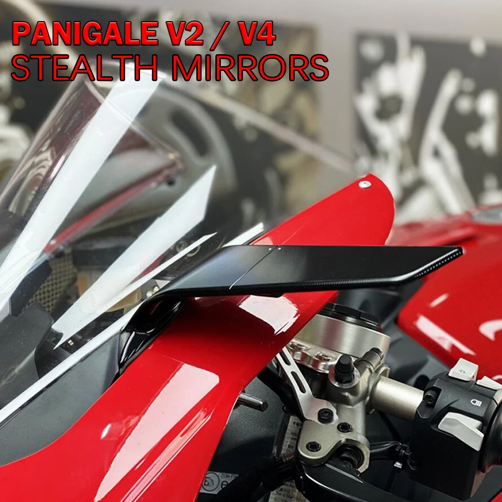 Specchietto Retrovisore Moto Per Ducati Panigale V2 955 V4 1100 Stealth Sport Winglet Mirror Kit Specchietti Stealth Regolabili