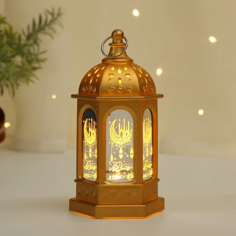 Lampe LED décorative du Ramadan Kareem, luminaire décoratif d'intérieur, en forme d'étoile, lune, ci-après, idéal comme cadeau de fête musulmane islamique, Eid Mubarak, 2024