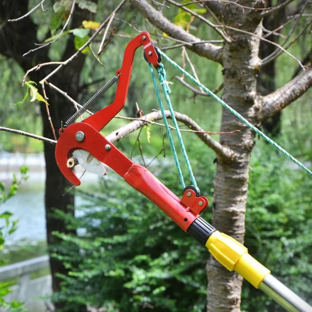 Telescopic High-branch Scissors Fruit Picker High-altitude Scissors High-altitude Pruning Scissors Trimming Branches Garden Tool 6