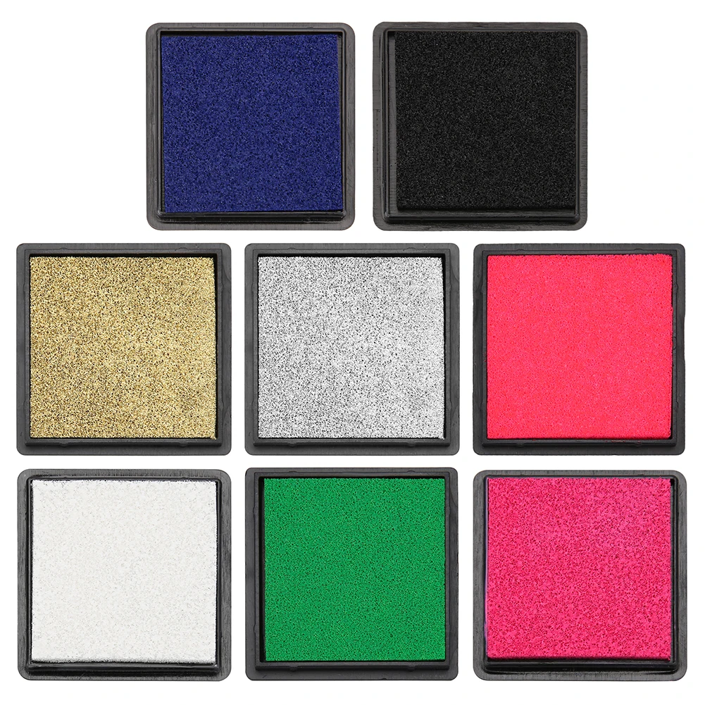 Stationery DIY Scrapbooking Inkpad Set with Gradient Colour Diary Album for School Teachers Students Stamps Ornaments