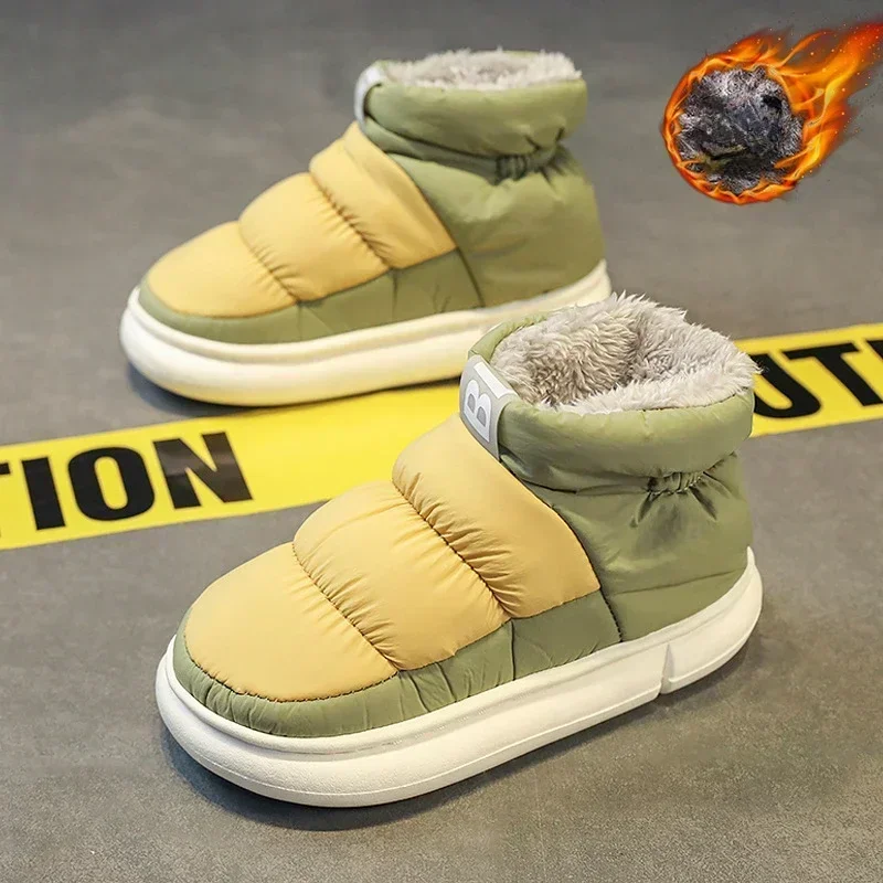 Snow Boots Men Women Winter 2024 New Lovers Plush Thick Comfortable Cotton Shoes Waterproof Anti Slip Outdoor Casual Shoes Flats - 6