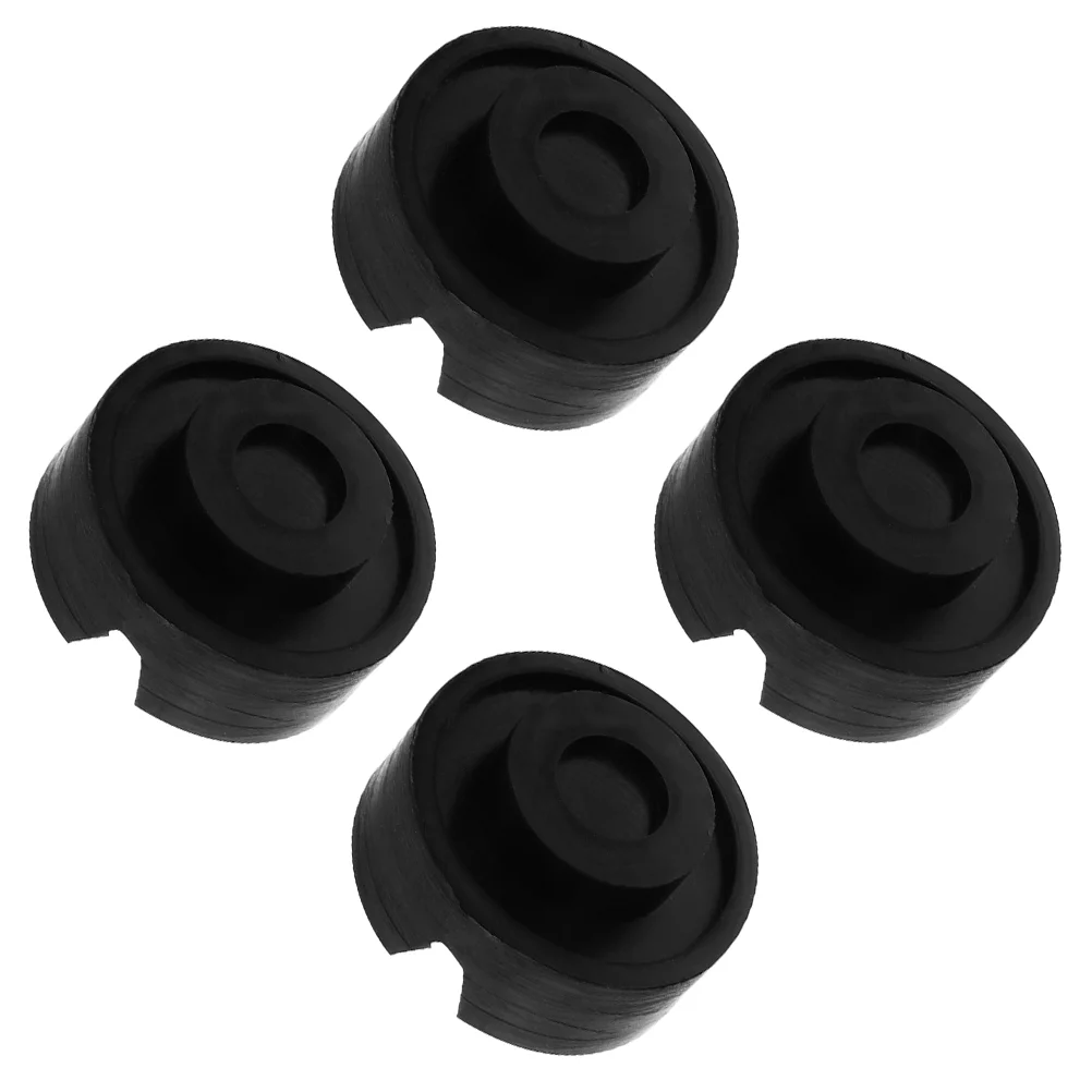 

4pcs Jack Pad Adapters Car Lift Jack Stand Rubber Pads Rail Adapters (Black)