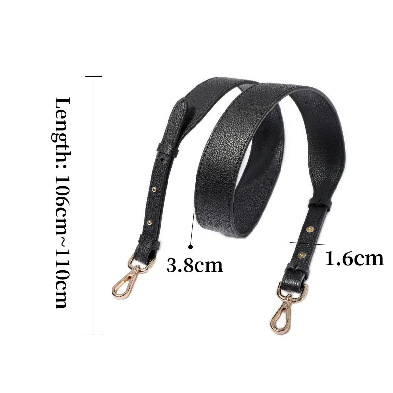 TINBERON Leather Shoulder Strap for Bag Adjustable Bag Strap for Crossbody Luxury Design Replacement Litchi Grain Handbag Straps