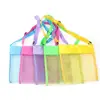Ultra Light Mesh Beach Bag Adjustable Shoulder Strap Portable Sea Shell Collecting Bag  Kids Beach Bag    Beach Toy Bag 1