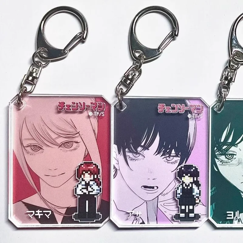 Chainsaw Man Denji Creative Acrylic Key Ring PVC Model Gift