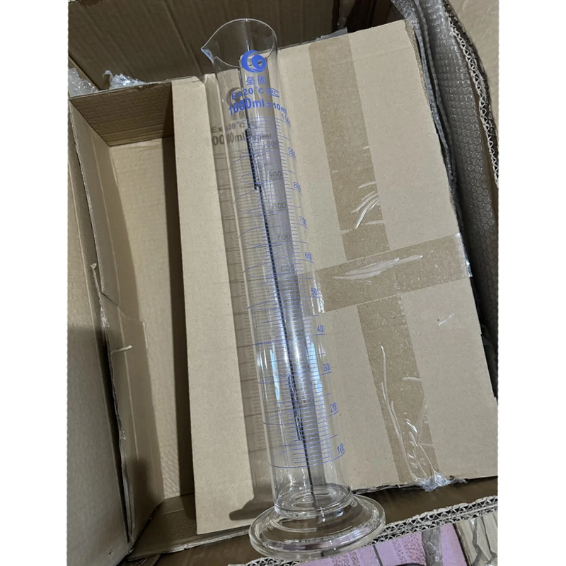 Glass Laboratory Measuring Cylinder Graduate 1pc 1000ml