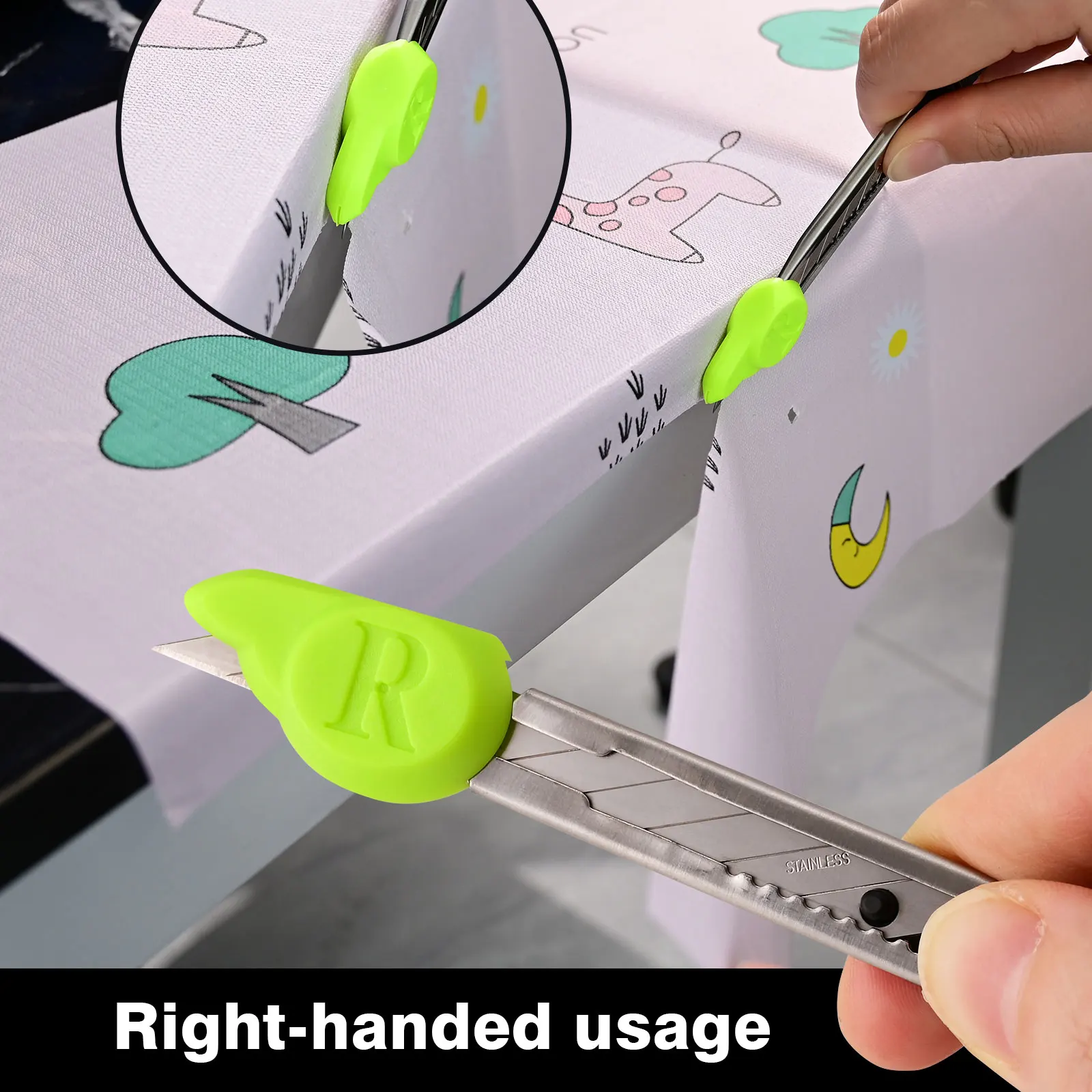 FOSHIO 왼쪽/오른쪽 가이드 보호기 커버 공예 미술 Knivies 블레이드 팁 자동차 창 색조 필름 랩 비닐 커팅 액세서리