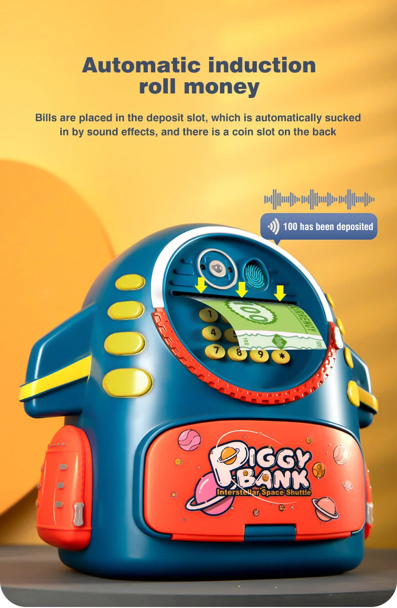 Piggy Bank Aerospace Schoolbag Money Box Toys For Kids Creative Electronic Coin Boxes Cash Safe Saving Birthday Party Child Gift 7 Piggy Bank Aerospace Schoolbag Money Box Toys For Kids Creative Electronic Coin Boxes Cash Safe Saving Birthday Party Child Gift