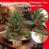 55cm Artificial Christmas Tree Desktop Small Tree PE Christmas Decoration Xmas Tree Ornaments Pine Cone Christmas Trees