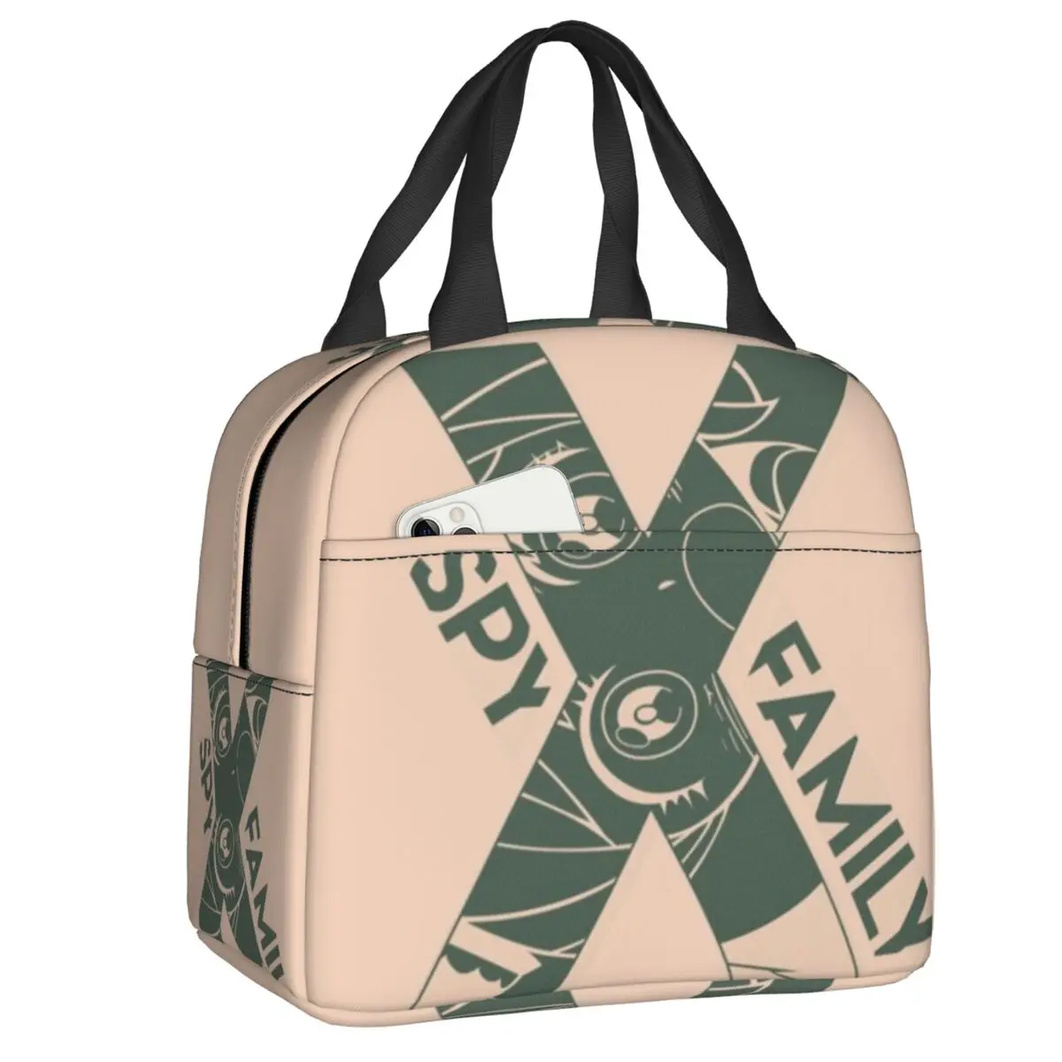 

Spy X Family Logo Anime Resuable Lunch Box for Women Waterproof Thermal Cooler Food Insulated Lunch Bag Office Work