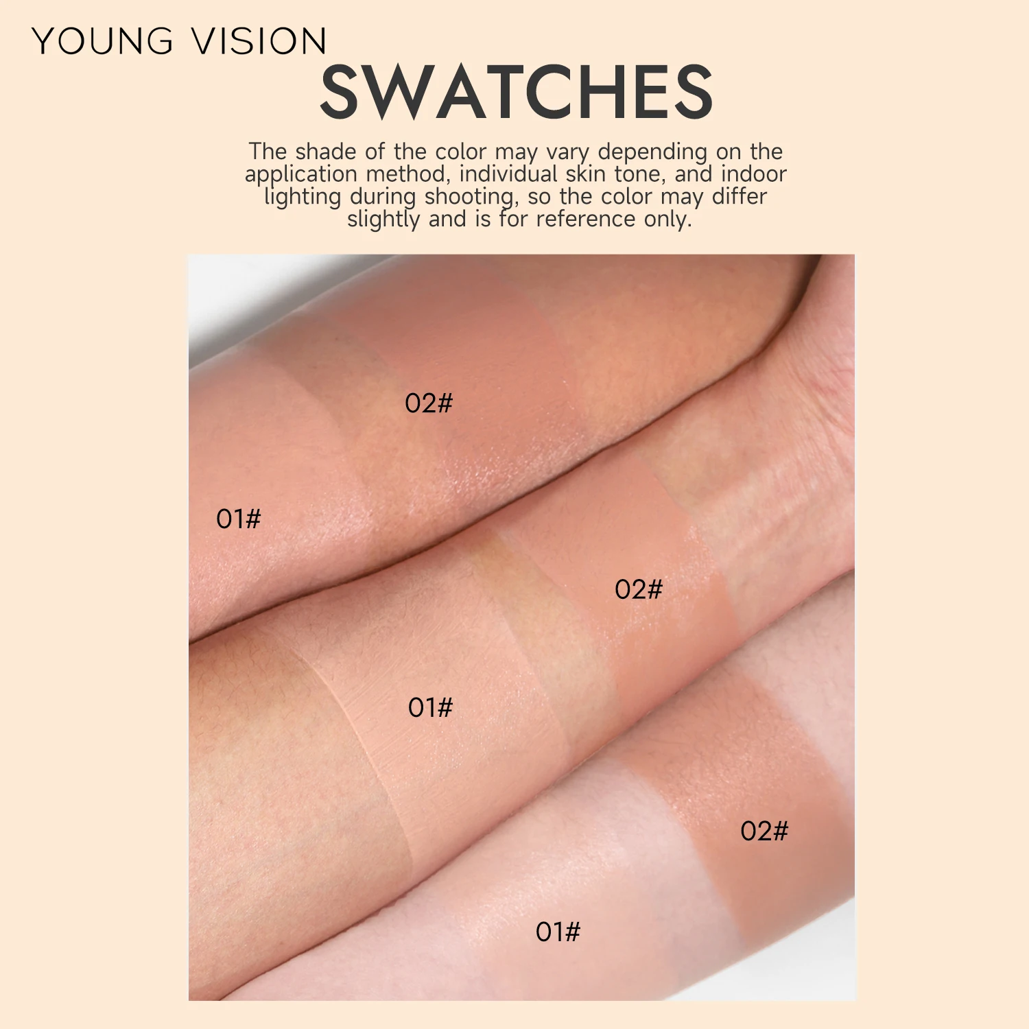 YOUNG VISION 2-color Light Delicate Repair Color Change Isolation CC Cream Watery Thin Natural Nude Sunscreen Concealer Liquid_voghion.com