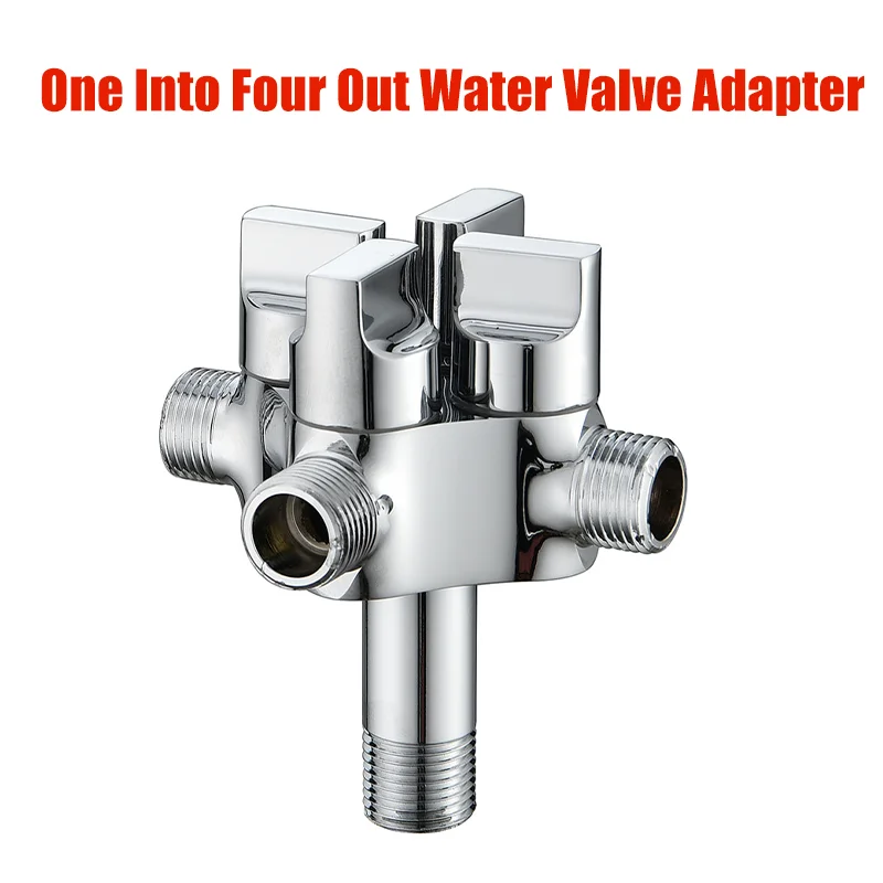 OneIntoFourOutWaterValveAdapterShowerDiverterValveAdjustable