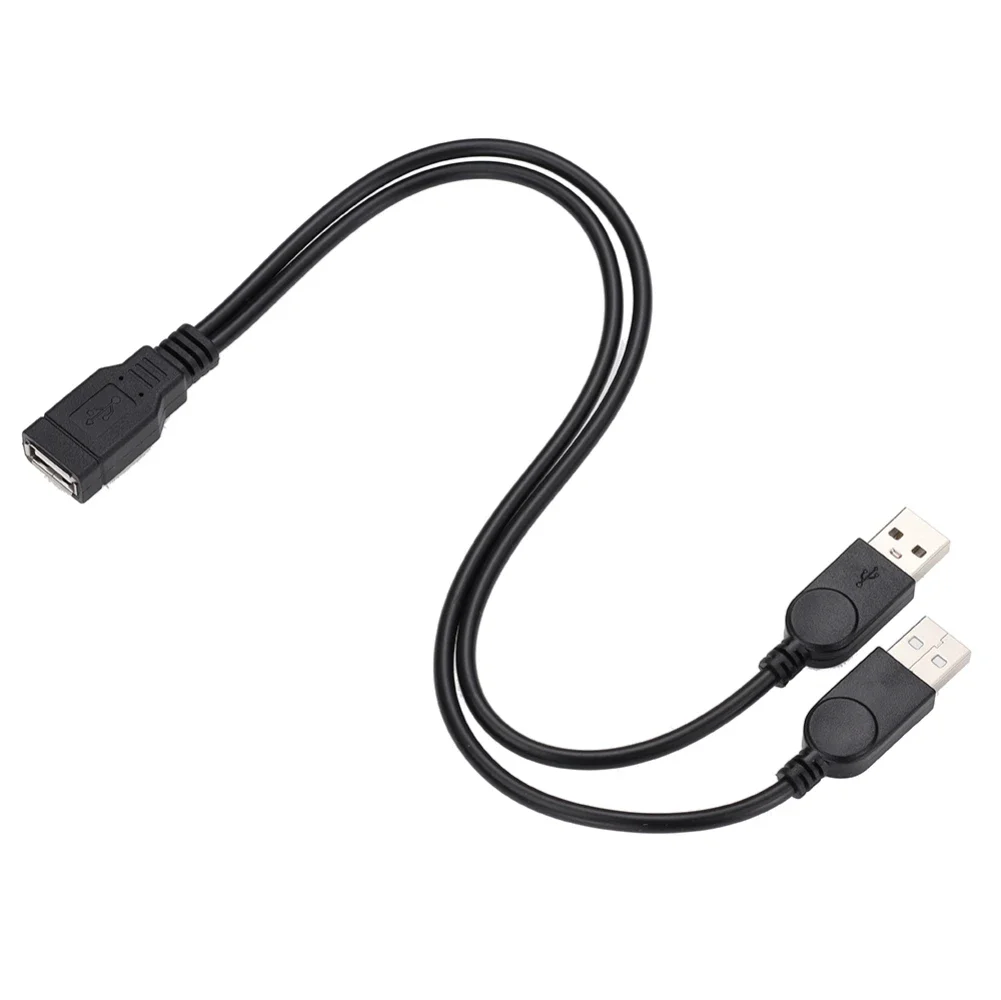 

500 шт., Y-образный разветвитель USB 2.0 типа A, 1 гнездо на 2 штекера, кабель-удлинитель для синхронизации данных и зарядки, шнур для жестких дисков, принтеров