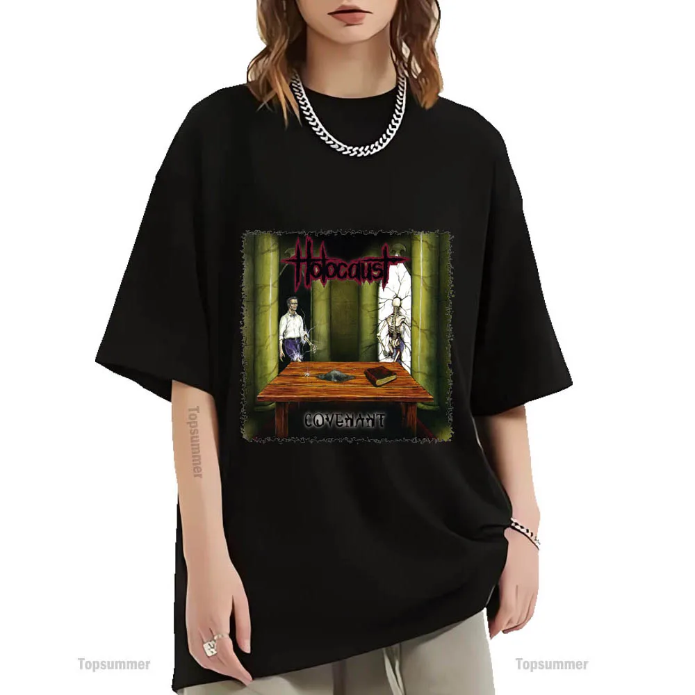 

Covenant Album T Shirt Holocaust Tour T-Shirt Streetwear Designer Oversized Tshirts Couples Graphic Printed Clothes