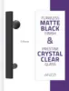 Matte black waterproof glass shower door with sealing strip component, easy to slide roller sliding 5