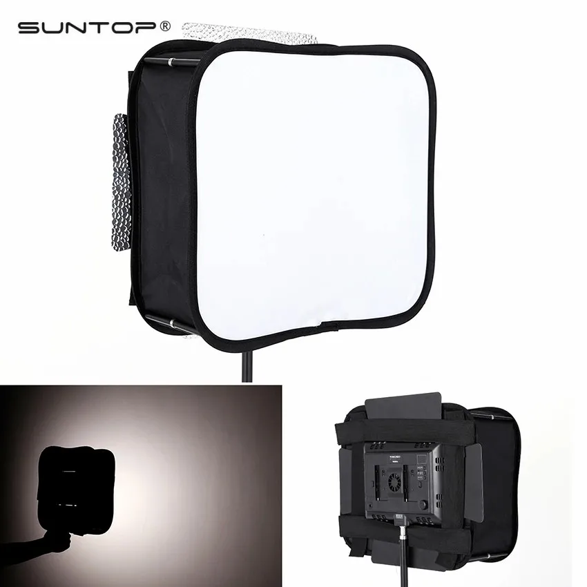 Suntop 23Cm Softbox Diffusore Pannello Pieghevole Filtro Morbido Per Yongnuo Yn600L Yn300 Yn300 Iii Iv Led Video Light Photography